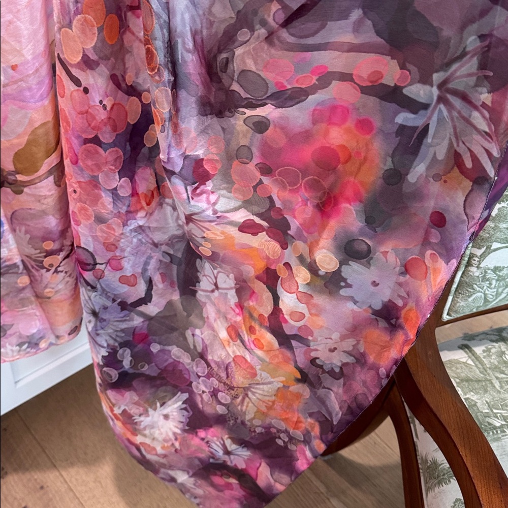 Anthropologie silk wrap scarf - Picture 4 of 4